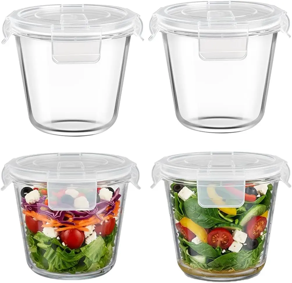 Круглые стеклянные контейнеры для хранения продуктов 3Cup с герметичными крышками, стеклянные контейнеры для приготовления еды объемом 23 унции, термостойкие, без BPA, для супов.
Круглые стеклянные контейнеры для хранения продуктов 3Cup с герметичными крышками, стеклянные контейнеры для приготовления еды объемом 23 унции, термостойкие, без BPA, для супов.