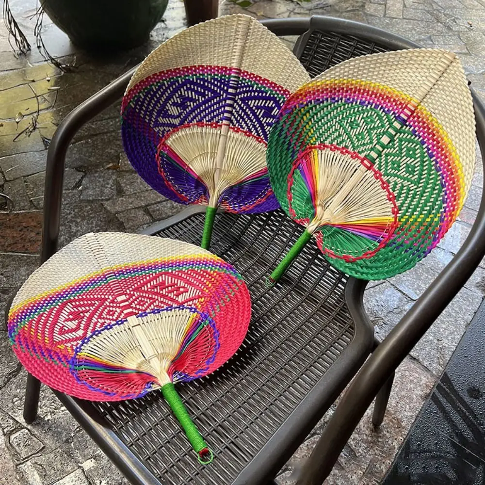 Creative Chinese Style Hand-woven Fan Bamboo Exquisite Palm Leaf Fan Handmade Colorful Bamboo Fan Outdoor Activities
Creative Chinese Style Hand-woven Fan Bamboo Exquisite Palm Leaf Fan Handmade Colorful Bamboo Fan Outdoor Activities