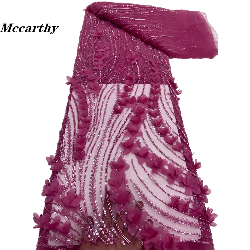 French African 3D Lace Fabric 2023 With Beaded High Quality Embroidery For Women Wedding Dress Nigerian Lace Mesh Fabric 5 Yards
French African 3D Lace Fabric 2023 With Beaded High Quality Embroidery For Women Wedding Dress Nigerian Lace Mesh Fabric 5 Yards