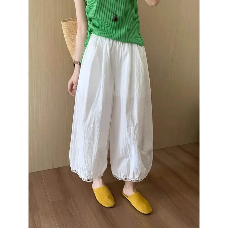 Harem Pants 2026 Casual Summer Korean Style Solid Harajuku Hollow-out Design Ankle Length Trousers Streetwear Women Clothing
Harem Pants 2026 Casual Summer Korean Style Solid Harajuku Hollow-out Design Ankle Length Trousers Streetwear Women Clothing