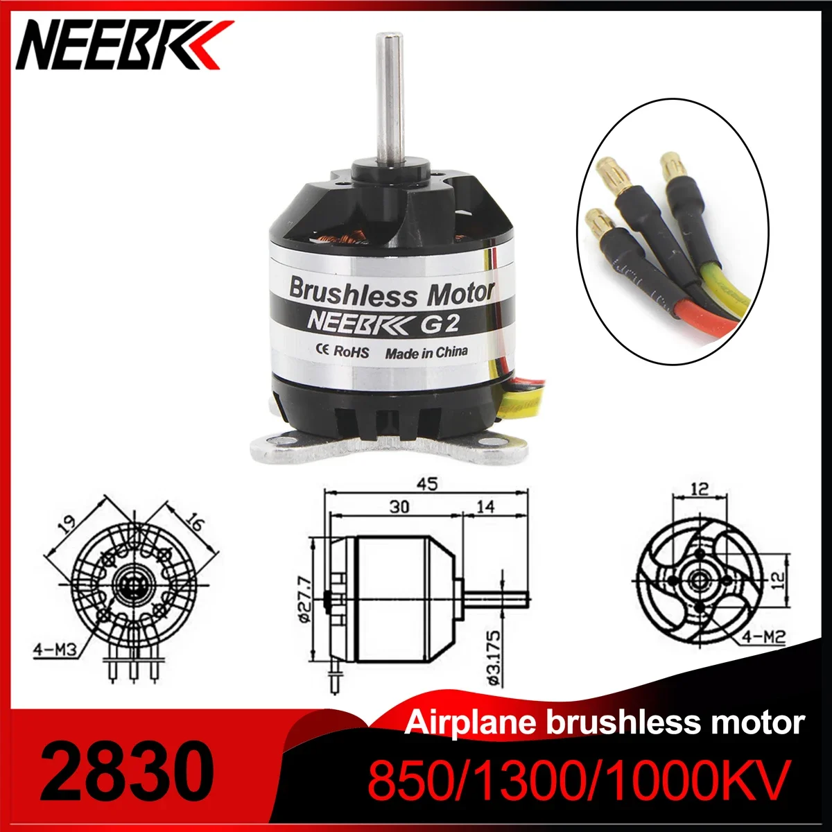 NEEBRC 2830 850KV 1000KV 1300KV бесщеточный двигатель EDF для радиоуправляемого самолета с фиксированным крылом мультикоптера FPV гоночного дрона вертолета
NEEBRC 2830 850KV 1000KV 1300KV бесщеточный двигатель EDF для радиоуправляемого самолета с фиксированным крылом мультикоптера FPV гоночного дрона вертолета