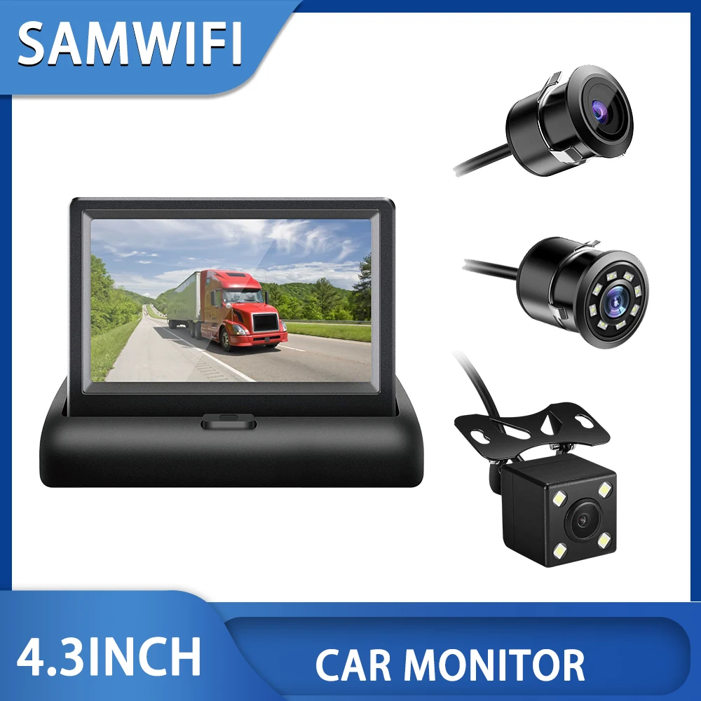 4.3 inch Color LCD Car Video Foldable Monitor Camera Auto Parking Assistance New 4LED NIGHT Car CCD Rear View Camera
4.3 inch Color LCD Car Video Foldable Monitor Camera Auto Parking Assistance New 4LED NIGHT Car CCD Rear View Camera