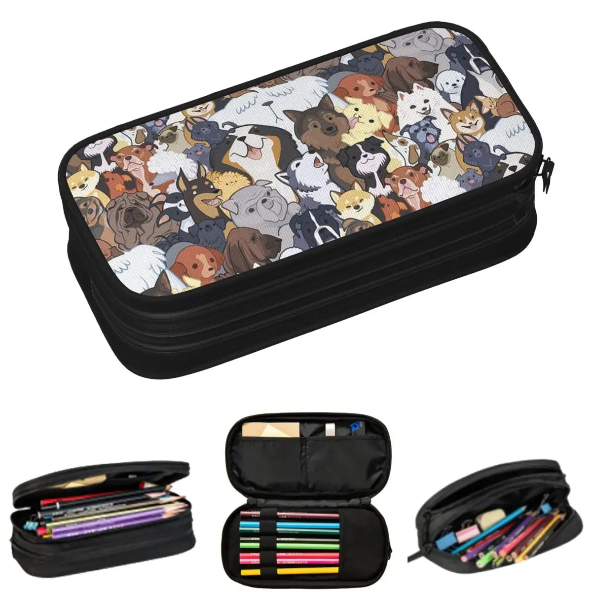 Cute Cartoon Dog Pattern Pencil Cases for Students Gifts Pen Box Pencil Bag Big Capacity Pencil Pouch
Cute Cartoon Dog Pattern Pencil Cases for Students Gifts Pen Box Pencil Bag Big Capacity Pencil Pouch