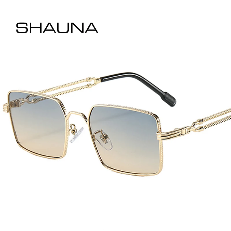 SHAUNA Retro Square Metal Frame Women Luxury Sunglasses Shades UV400 Fashion Gradient Men Sun Glasses
SHAUNA Retro Square Metal Frame Women Luxury Sunglasses Shades UV400 Fashion Gradient Men Sun Glasses