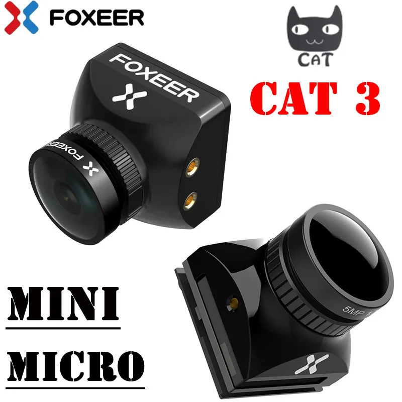 Foxeer Cat 3 Micro Mini Low Latency Low Noise 1200TVL FPV Night Camera 2.1mm PAL/NTSC 4:3/16:9
Foxeer Cat 3 Micro Mini Low Latency Low Noise 1200TVL FPV Night Camera 2.1mm PAL/NTSC 4:3/16:9
