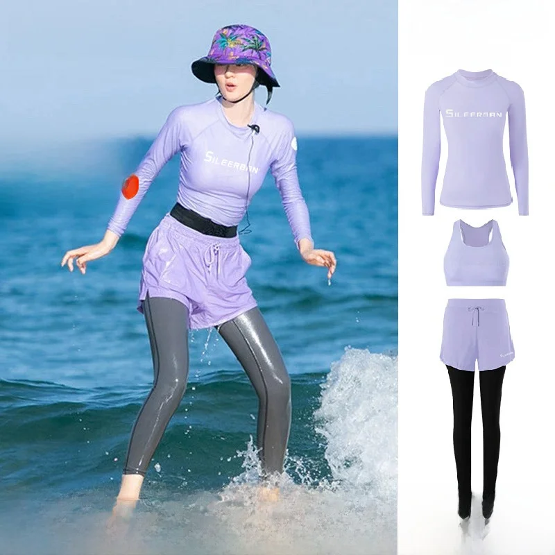 Sun Protection Surfing Suit Women's Two-Piece Diving Costume Quick Dry Long Sleeve Long Pants Snorkeling Wetsuit Slimming Swi...
Sun Protection Surfing Suit Women's Two-Piece Diving Costume Quick Dry Long Sleeve Long Pants Snorkeling Wetsuit Slimming Swi...