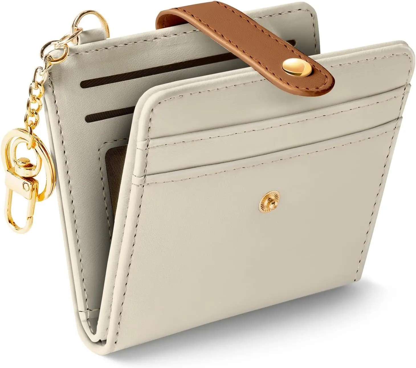 RFID Blocking Bifold Wallet for Women, PU Leather Slim Credit Card Holder with Zipper Coin Pocket & ID Window, Beige Caramel
RFID Blocking Bifold Wallet for Women, PU Leather Slim Credit Card Holder with Zipper Coin Pocket & ID Window, Beige Caramel