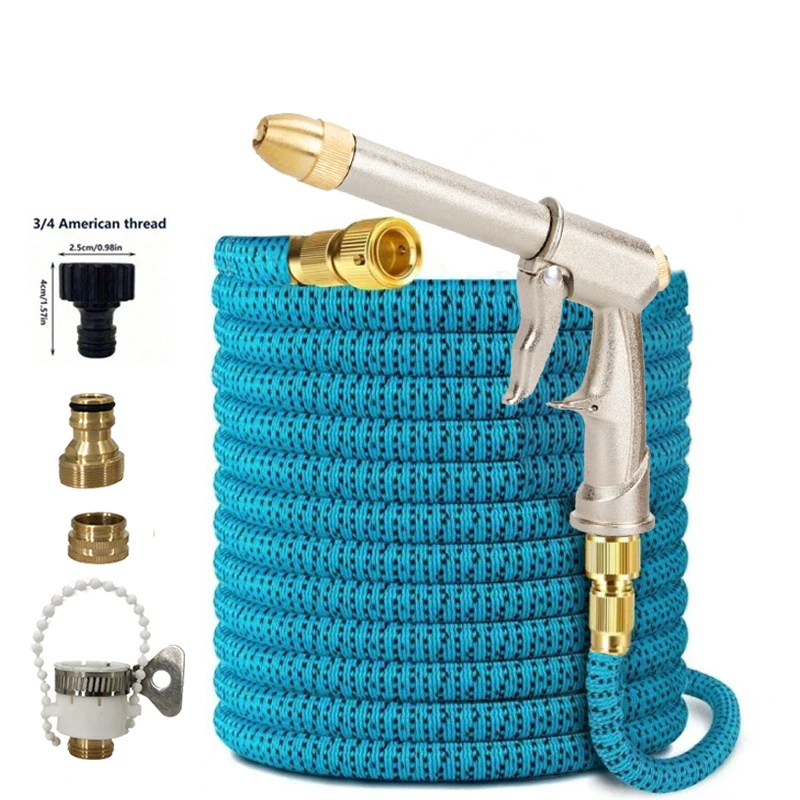 Expandable Garden Hose With High-Pressure Metal Spray Gun For Easy Storage, Used For Car Washing And Garden Watering
Expandable Garden Hose With High-Pressure Metal Spray Gun For Easy Storage, Used For Car Washing And Garden Watering