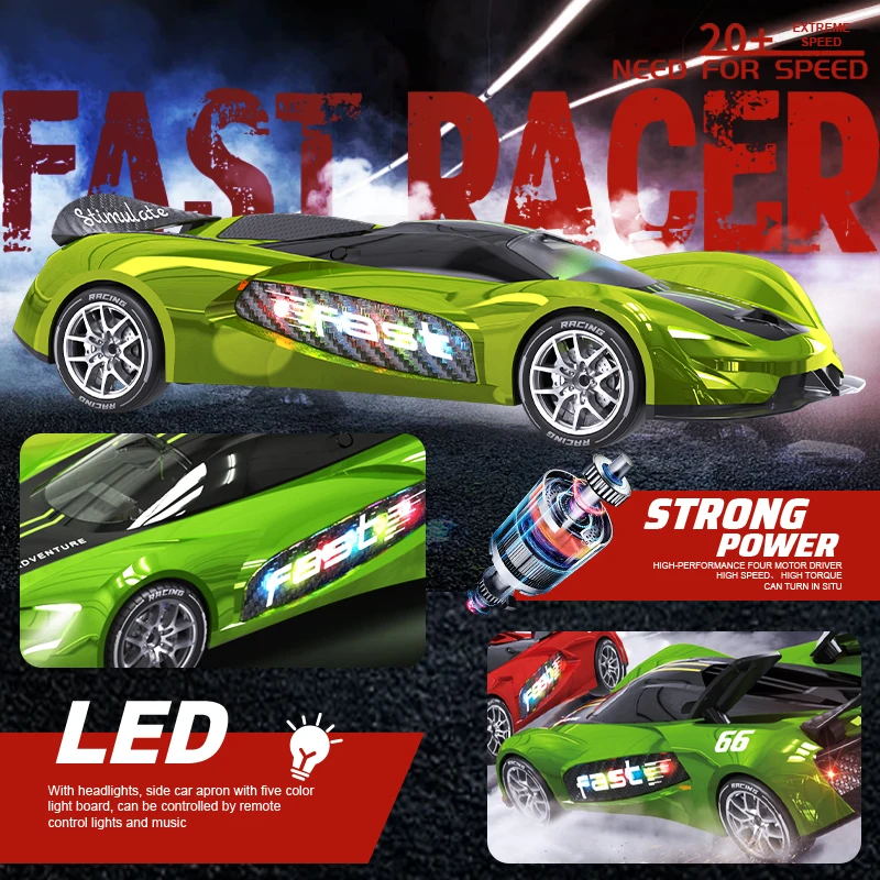 1:24 RC Drift Car 2.4G High-Speed Remote Control Racing Vehicle Model Electric Competition Race Car Boy Toy Kid Birthday Gift
1:24 RC Drift Car 2.4G High-Speed Remote Control Racing Vehicle Model Electric Competition Race Car Boy Toy Kid Birthday Gift