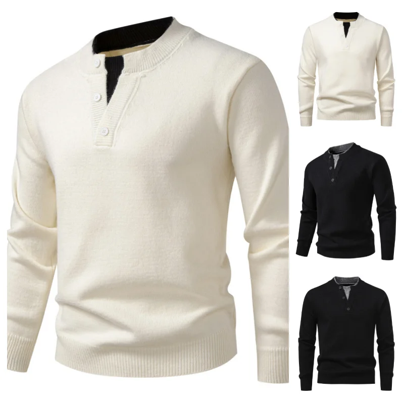 Winter New Men's Knitted Long Sve V-Ne Padded Color Blo Color Sweater Casual Comfortable Soft Knitwear
Winter New Men's Knitted Long Sve V-Ne Padded Color Blo Color Sweater Casual Comfortable Soft Knitwear