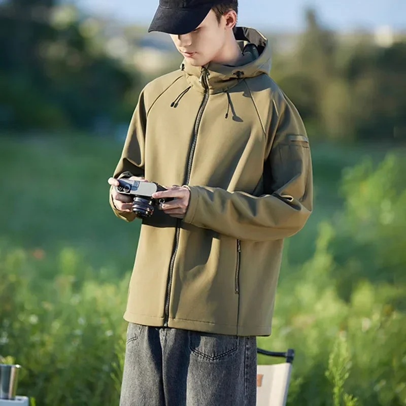 Autumn Winter New Men's Jacket Outdoor Waterproof Fleece Lined Warm Hooded Windproof Male Casual Fashion Softshell Coat
Autumn Winter New Men's Jacket Outdoor Waterproof Fleece Lined Warm Hooded Windproof Male Casual Fashion Softshell Coat