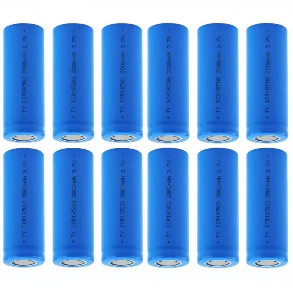 12pcs/lot 18500 lithium battery 2000mAh 3.7V rechargeable lithium battery for flashlight radio shaver speaker battery
12pcs/lot 18500 lithium battery 2000mAh 3.7V rechargeable lithium battery for flashlight radio shaver speaker battery