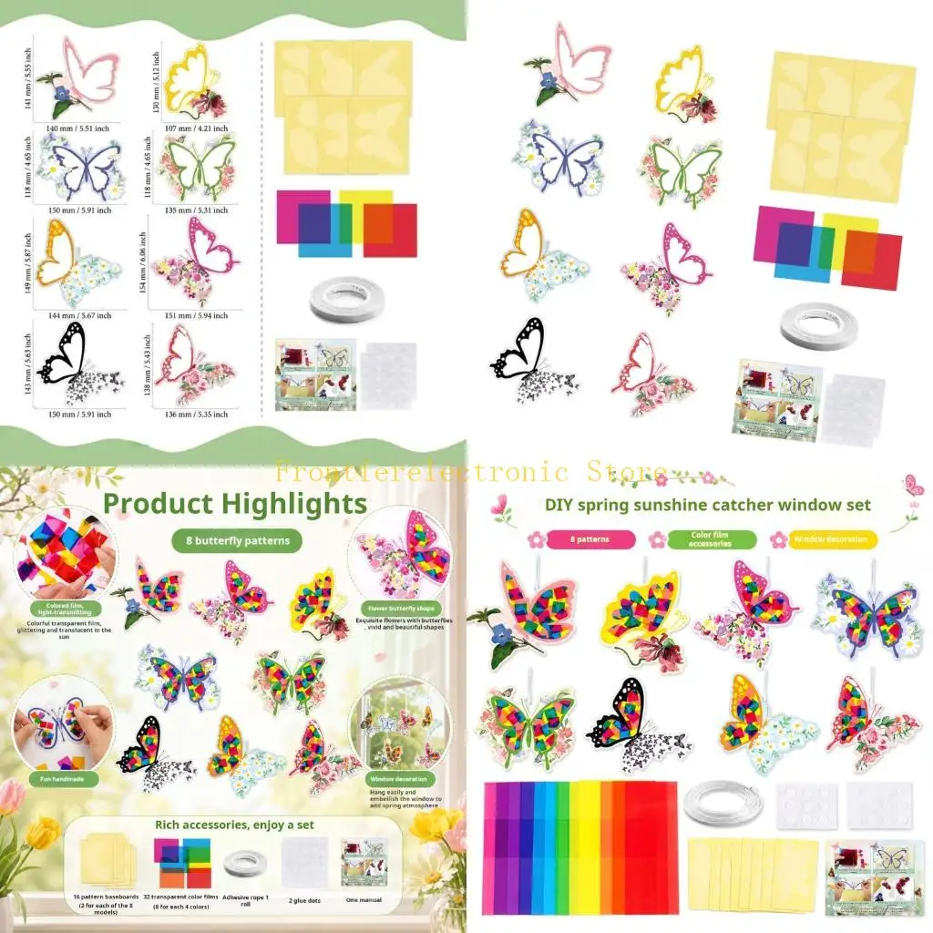 G8DB Spring Sun Catcher Window Set Paper Craft For Kids Creative Hands On Activity
G8DB Spring Sun Catcher Window Set Paper Craft For Kids Creative Hands On Activity