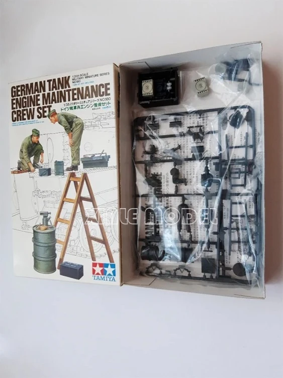 1/35 модель TAMIYA, масштабная модель, комплект 35018, немецкий танк, набор для обслуживания двигателя, набор экипажа для военной игрушки, коллекция хобби
1/35 модель TAMIYA, масштабная модель, комплект 35018, немецкий танк, набор для обслуживания двигателя, набор экипажа для военной игрушки, коллекция хобби