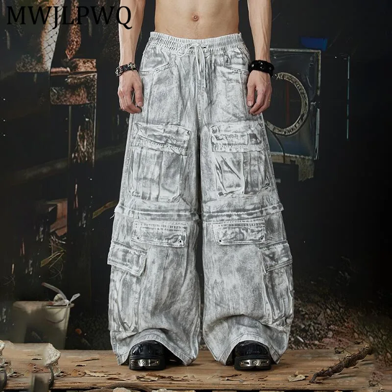 MWJLPWQ Men's New Heavy-Duty Dirty Baggy Trousers High Street Multi-Pocket Workwear Detachable Niched Spring Casual Pants 13944
MWJLPWQ Men's New Heavy-Duty Dirty Baggy Trousers High Street Multi-Pocket Workwear Detachable Niched Spring Casual Pants 13944