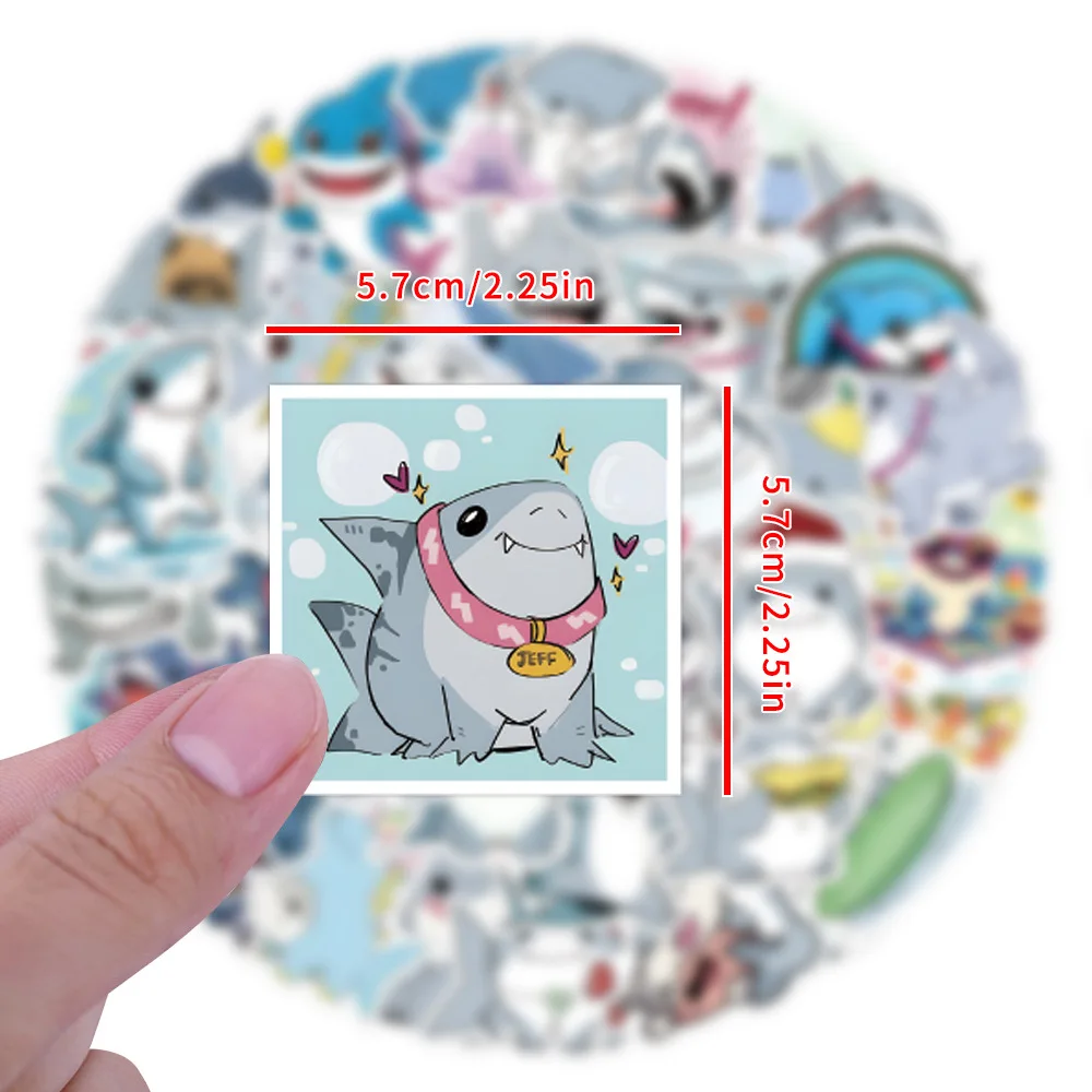 10/50PCS Jeff the Shark Cartoon Animal Sticker DIY Phone Laptop Luggage Skateboard Graffiti Decals Fun for Kid Toys Gifts
10/50PCS Jeff the Shark Cartoon Animal Sticker DIY Phone Laptop Luggage Skateboard Graffiti Decals Fun for Kid Toys Gifts