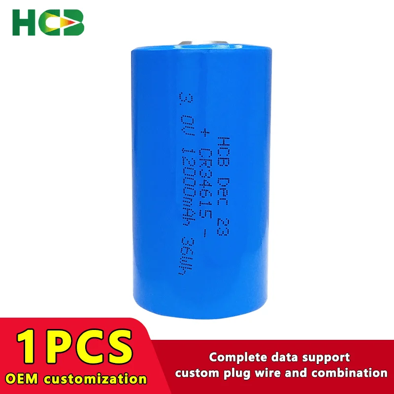 HCB CR34615 Power type lithium manganese intelligent water meter 3.0V large capacity 13000mAh lithium battery
HCB CR34615 Power type lithium manganese intelligent water meter 3.0V large capacity 13000mAh lithium battery
