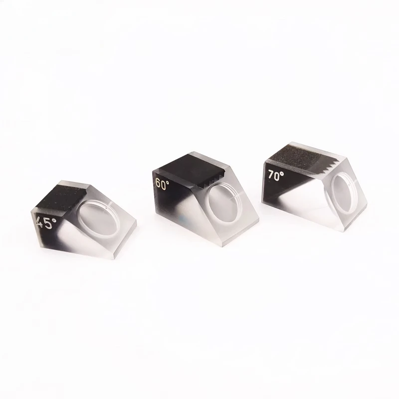 45 ° 60 ° 70 ° Ultrasonic flaw detector oblique probe TOFD plexiglass polystyrene wedge oblique cutting block
45 ° 60 ° 70 ° Ultrasonic flaw detector oblique probe TOFD plexiglass polystyrene wedge oblique cutting block