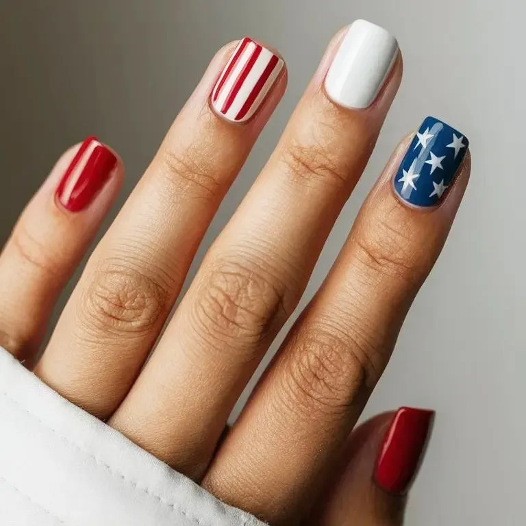 24Pcs fake nail art, sweet and cool American Independence Day detachable short square fake fingers, anniversary gift, perfect gift for women, birthday gift, holiday gift
24Pcs fake nail art, sweet and cool American Independence Day detachable short square fake fingers, anniversary gift, perfect gift for women, birthday gift, holiday gift