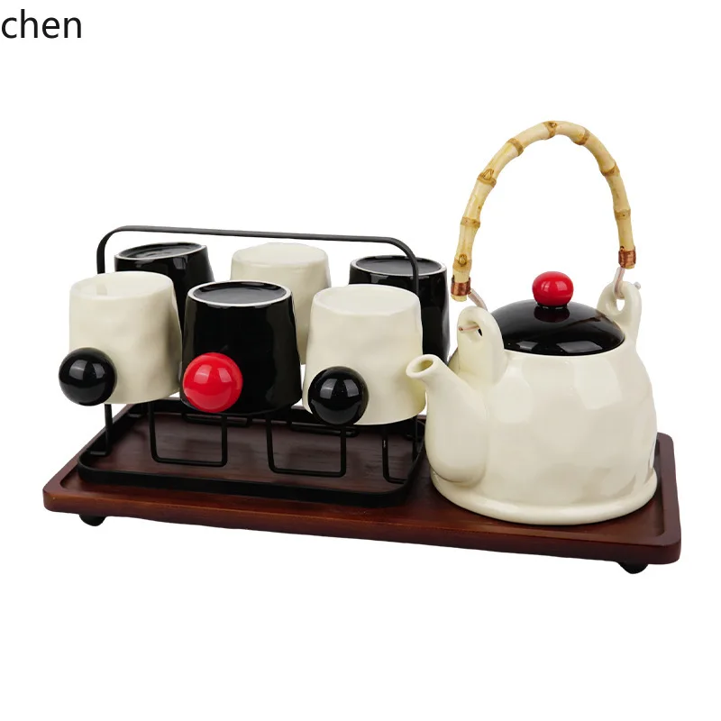 ZMLhousewarming ceramic mug set - living room home decor gift set - teapot set gift box
ZMLhousewarming ceramic mug set - living room home decor gift set - teapot set gift box