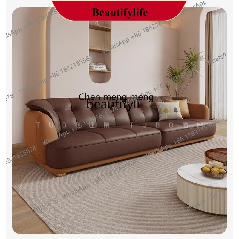 z183 Новый кожаный диван для гостиной, первый слой из воловьей кожи, прямой ряд для трех человек, для маленькой квартиры, соответствующий цвету, высокого класса
z183 Новый кожаный диван для гостиной, первый слой из воловьей кожи, прямой ряд для трех человек, для маленькой квартиры, соответствующий цвету, высокого класса