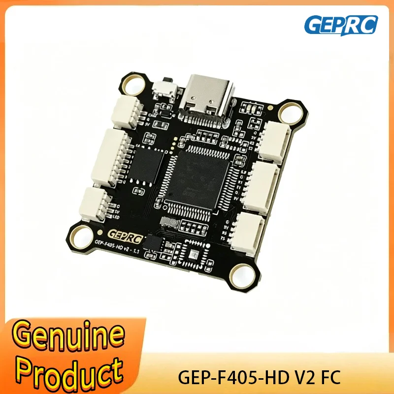 GEPRC GEP-F405-HD V2 STM32F405 Flight Controller Type-C USB 3-6S LiPo 5-9V BEC 7.7g for FPV Freestyle Quadcopter DIY Parts
GEPRC GEP-F405-HD V2 STM32F405 Flight Controller Type-C USB 3-6S LiPo 5-9V BEC 7.7g for FPV Freestyle Quadcopter DIY Parts