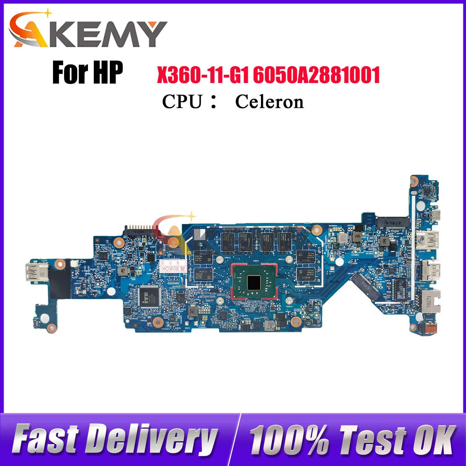 6050A2881001 для ноутбука HP ProBook X360 11 G1 EE, материнская плата 917103-601 917104-501 с N3450 N4200 4G/8G RAM, 100% полностью протестировано 
6050A2881001 для ноутбука HP ProBook X360 11 G1 EE, материнская плата 917103-601 917104-501 с N3450 N4200 4G/8G RAM, 100% полностью протестировано