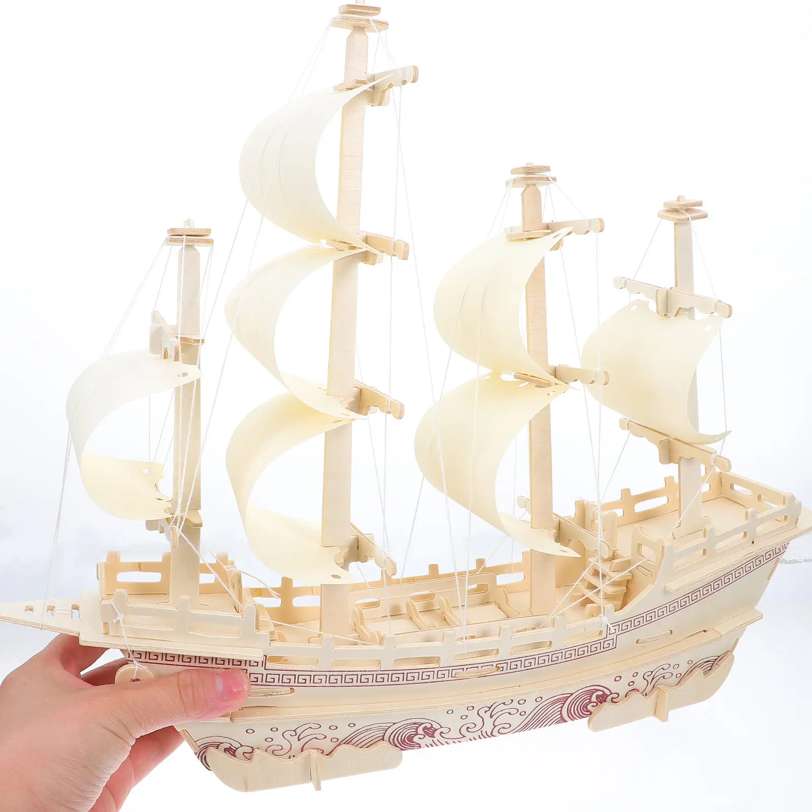 Wooden Sailing Ship Kit DIY Ancient Sailboat 3D Puzzle Nautical Home Decor Tabletop Decorative Sea Ornament Model Sailboat
Wooden Sailing Ship Kit DIY Ancient Sailboat 3D Puzzle Nautical Home Decor Tabletop Decorative Sea Ornament Model Sailboat