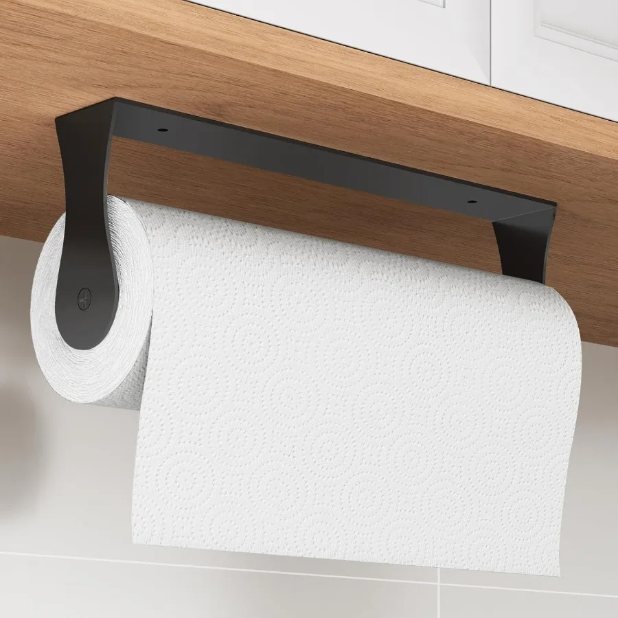 Paper Towel Holder Under Cabinet Stainless Steel Wall Mount Black Adhesive Paper Roll Holder for Kitchen and Bathroom
Paper Towel Holder Under Cabinet Stainless Steel Wall Mount Black Adhesive Paper Roll Holder for Kitchen and Bathroom