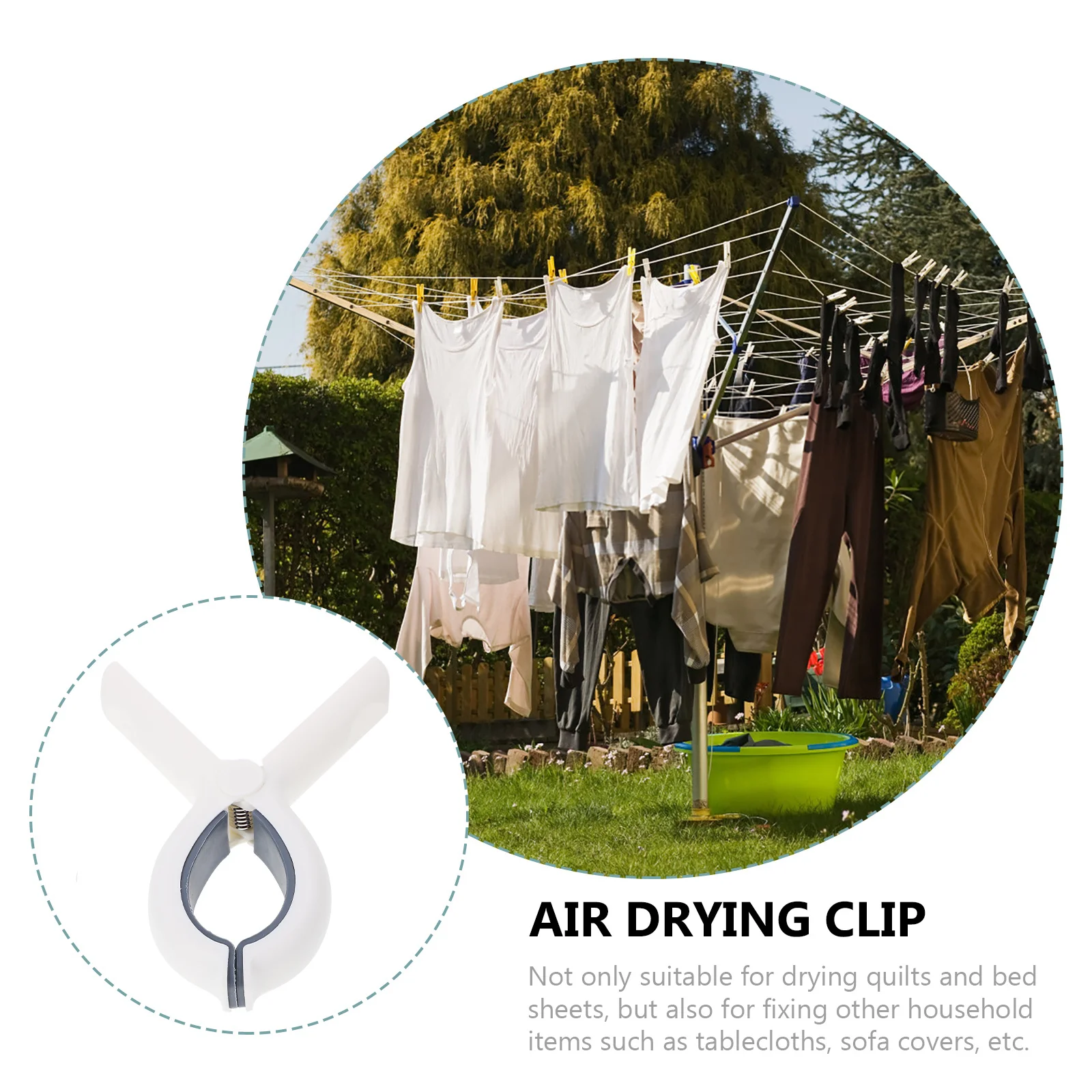 2Pcs Windproof Clothes Clips Heavy Duty Plastic Clothespins for Pants Skirts Jackets Quilt Blanket Drying Secure Hold
2Pcs Windproof Clothes Clips Heavy Duty Plastic Clothespins for Pants Skirts Jackets Quilt Blanket Drying Secure Hold