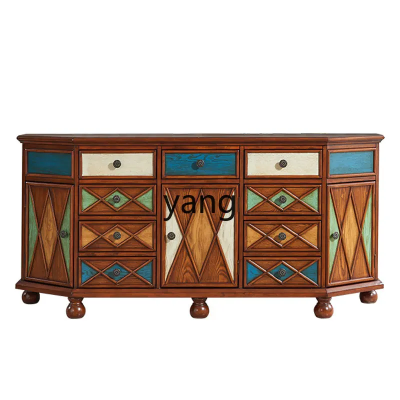 LH living room solid wood dining side cabinet retro simple entrance table storage furniture storage locker
LH living room solid wood dining side cabinet retro simple entrance table storage furniture storage locker