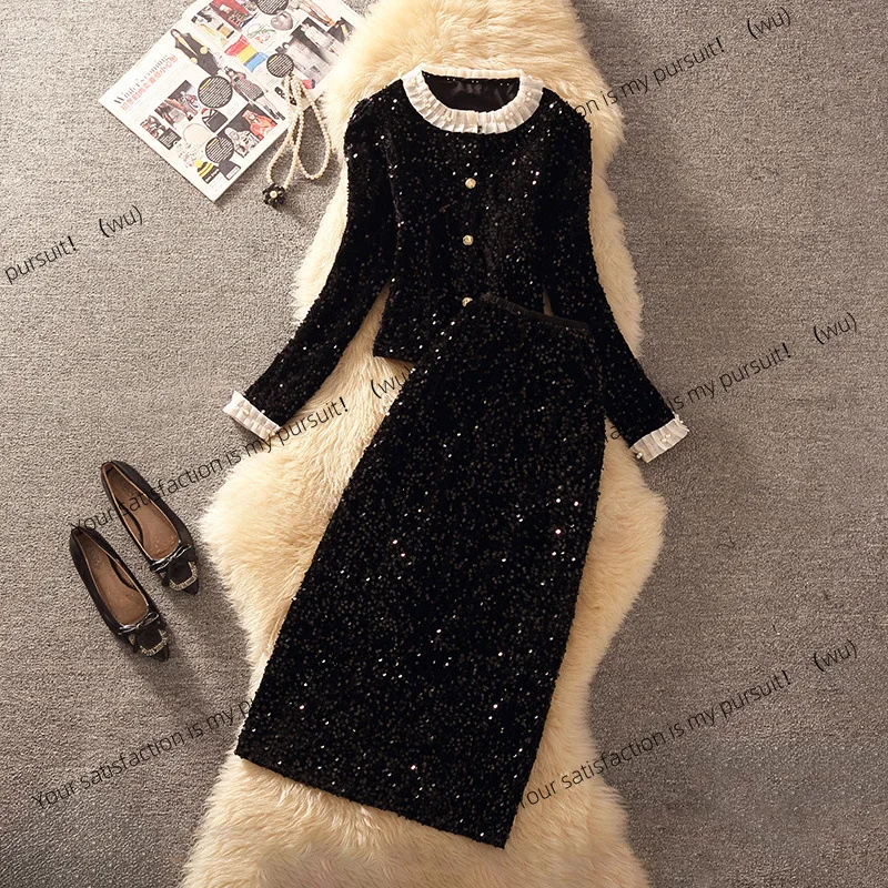 Xiaoxiangfeng костюмная юбка, женский осенне-зимний модный темпераментный легкий роскошный комплект из двух предметов знаменитостей
Xiaoxiangfeng костюмная юбка, женский осенне-зимний модный темпераментный легкий роскошный комплект из двух предметов знаменитостей