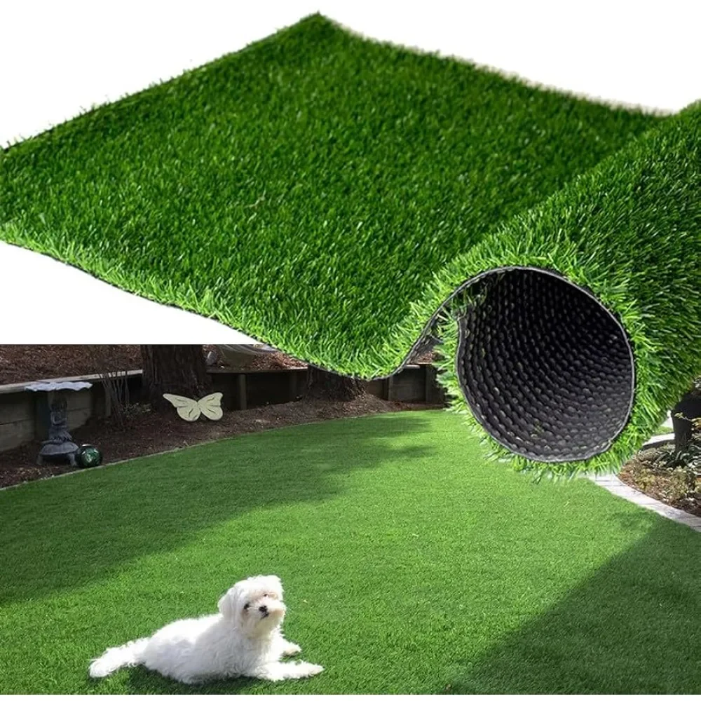 Artificial Grass Turf Rug, 0.7" Fake Grass Faux Thick Outdoor Rug 7FT X 12FT Synthetic Mat Astroturf with Drain Holes
Artificial Grass Turf Rug, 0.7" Fake Grass Faux Thick Outdoor Rug 7FT X 12FT Synthetic Mat Astroturf with Drain Holes