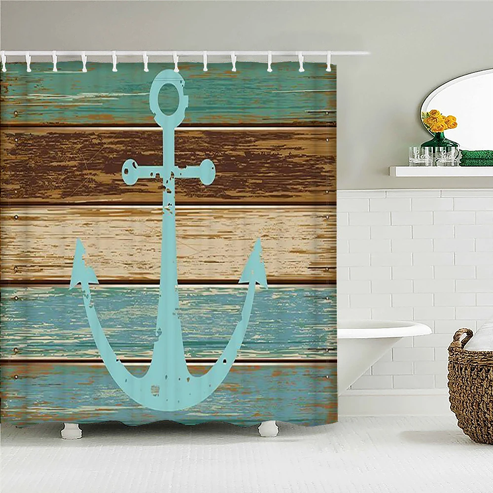 Home Decoration Curtain Waterproof Shower Curtain 3D European Retro Nautical Anchor Printed Bathroom Curtain with Hook 240x180cm
Home Decoration Curtain Waterproof Shower Curtain 3D European Retro Nautical Anchor Printed Bathroom Curtain with Hook 240x180cm