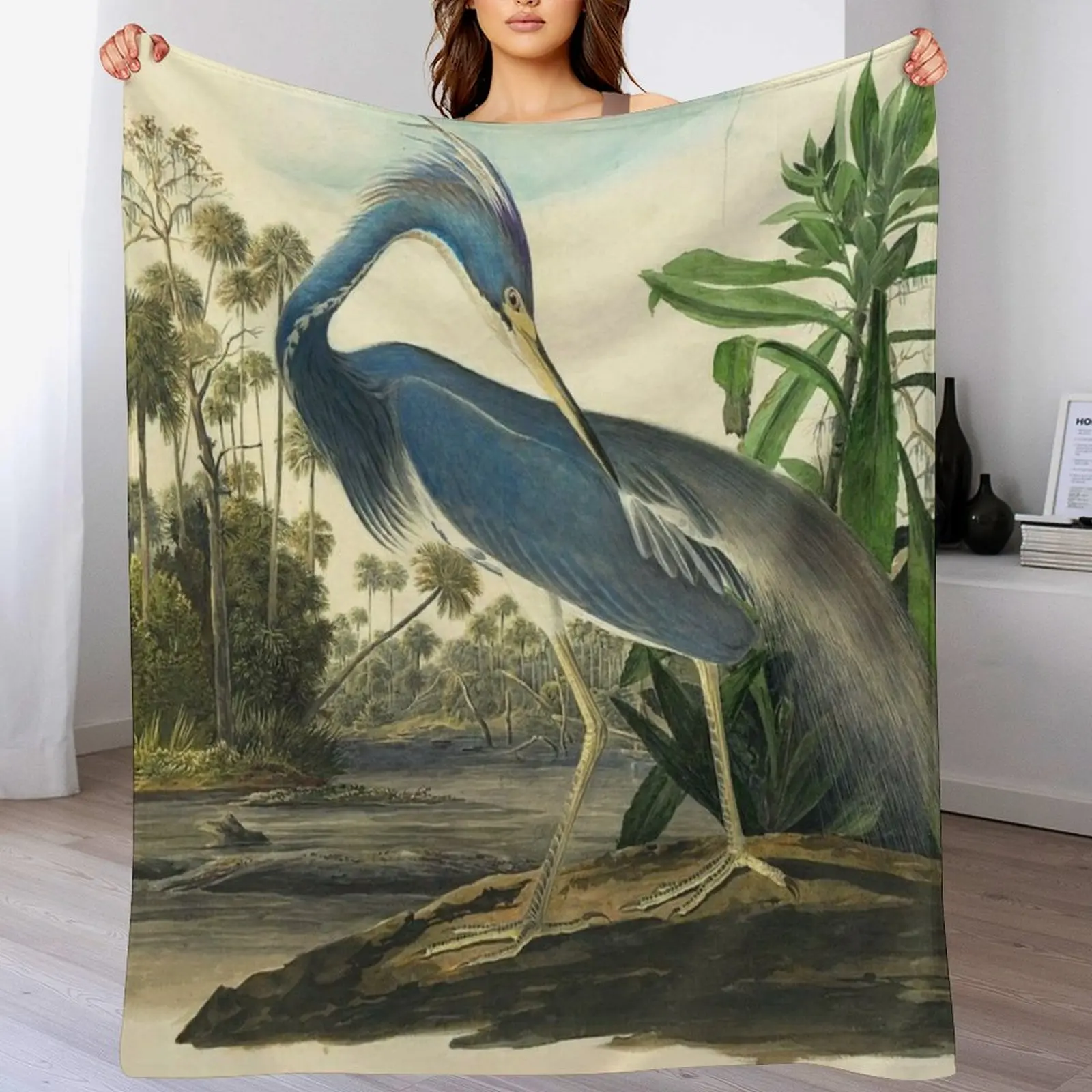 John James Audubon Louisiana Heron Throw Blanket Warm Throw Blanket Gift for Anniversary
John James Audubon Louisiana Heron Throw Blanket Warm Throw Blanket Gift for Anniversary