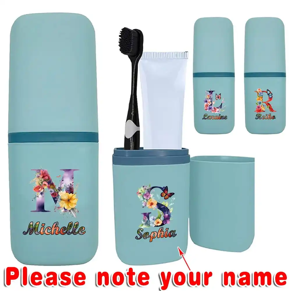Custom Name Toothbrush Case Travel Organizer Portable Mouthwash Cup Detachable Storage Holder for Comb Shaver Toothpaste Large
Custom Name Toothbrush Case Travel Organizer Portable Mouthwash Cup Detachable Storage Holder for Comb Shaver Toothpaste Large