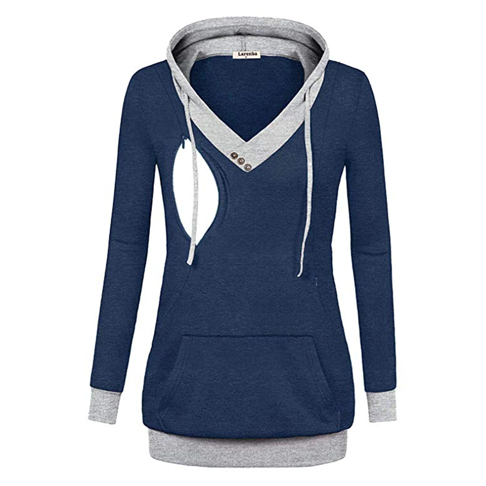 Women's Nursing Hoodies Long Sleeve V Neck Loose Breastfeeding Tops Sweatshirts Nursing Covers
Women's Nursing Hoodies Long Sleeve V Neck Loose Breastfeeding Tops Sweatshirts Nursing Covers