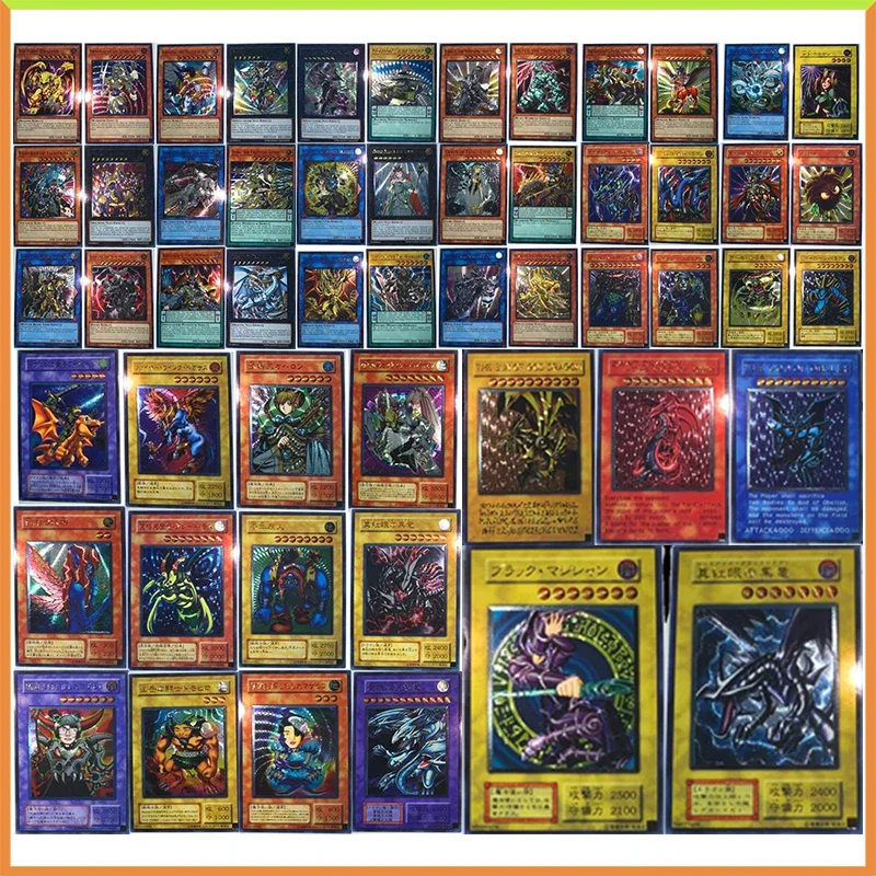 Anime Yu-Gi-Oh DIY ACG UTR Refraction Game Collectible Cards Egyptian God Exodia Dark Magician Toys for boys Birthday Present
Anime Yu-Gi-Oh DIY ACG UTR Refraction Game Collectible Cards Egyptian God Exodia Dark Magician Toys for boys Birthday Present