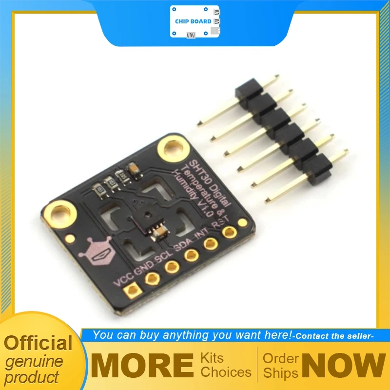 DFRobot Fermion SHT30 Module, Sensirion SHT30 Temperature Humidity I2C Sensor for ESP32 Arduino micro:bit
DFRobot Fermion SHT30 Module, Sensirion SHT30 Temperature Humidity I2C Sensor for ESP32 Arduino micro:bit