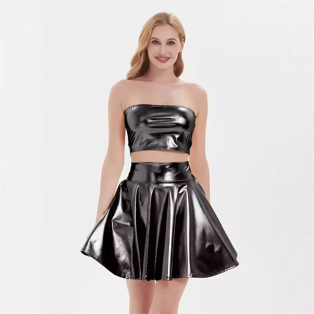 Ladies Metallic Pleated Skirt Large Flare Dress for Nightclub Stage Show
Ladies Metallic Pleated Skirt Large Flare Dress for Nightclub Stage Show