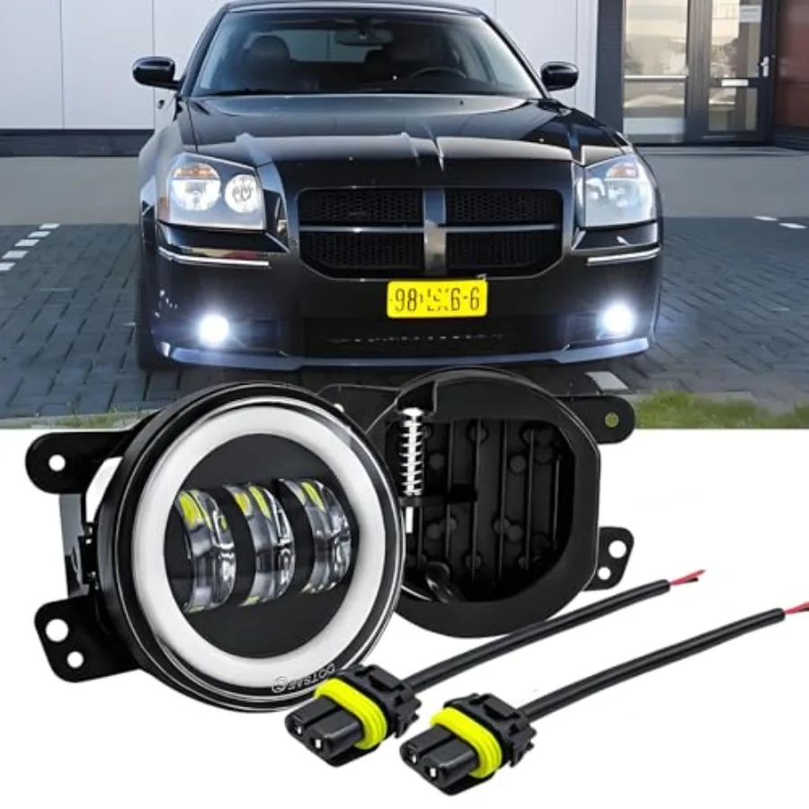 4-дюймовая светодиодная противотуманная фара в сборе для Dodge Magnum 2005-2008, замена переднего бампера, круглая внедорожная светодиодная фара, дневные ходовые огни, яркий белый свет 6000K
4-дюймовая светодиодная противотуманная фара в сборе для Dodge Magnum 2005-2008, замена переднего бампера, круглая внедорожная светодиодная фара, дневные ходовые огни, яркий белый свет 6000K