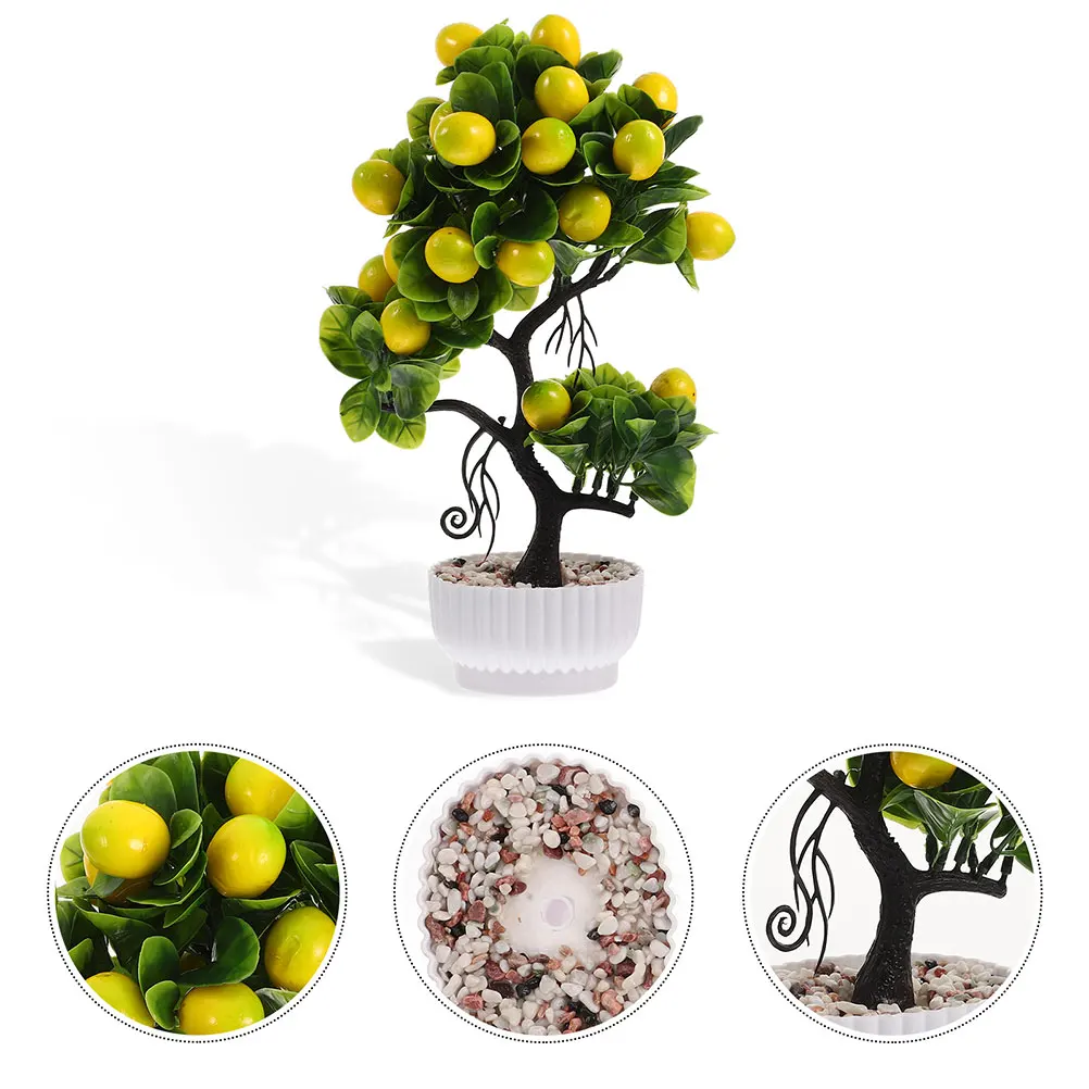 2pcs Artificial Lemon Tree Decorations for Home Room Desk PVC Faux Plants Mini Bonsai Stylish Household Fake Bonsai Easy
2pcs Artificial Lemon Tree Decorations for Home Room Desk PVC Faux Plants Mini Bonsai Stylish Household Fake Bonsai Easy