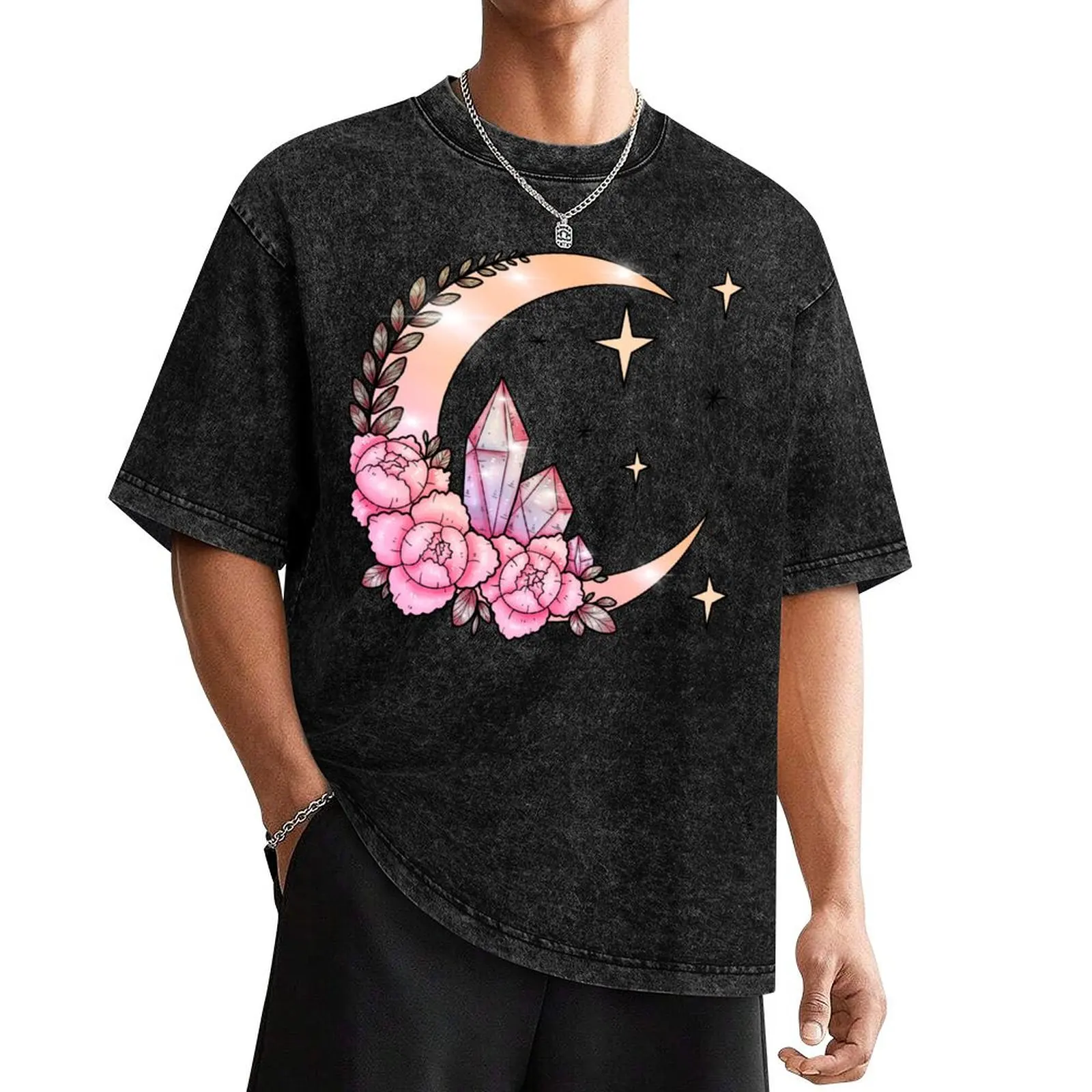 Moon +Crystals T-Shirt funny costumes rapper graphic tees oversize t-shirts man mens white t shirts
Moon +Crystals T-Shirt funny costumes rapper graphic tees oversize t-shirts man mens white t shirts