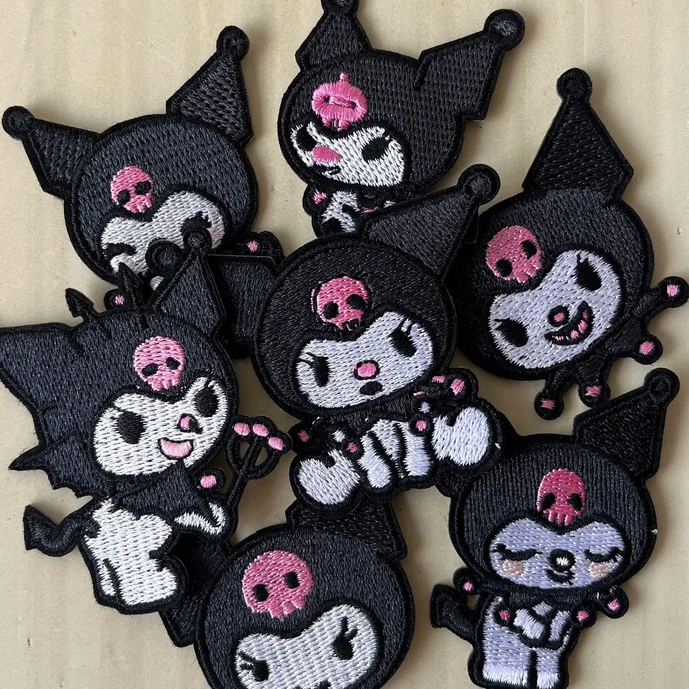 7Pcs Cartoon Sanrio Kuromi Self-adhesive Applique For Sew Child Clothes Iron on Embroidery Patches DIY Kwaii Coat Decor Sticker
7Pcs Cartoon Sanrio Kuromi Self-adhesive Applique For Sew Child Clothes Iron on Embroidery Patches DIY Kwaii Coat Decor Sticker