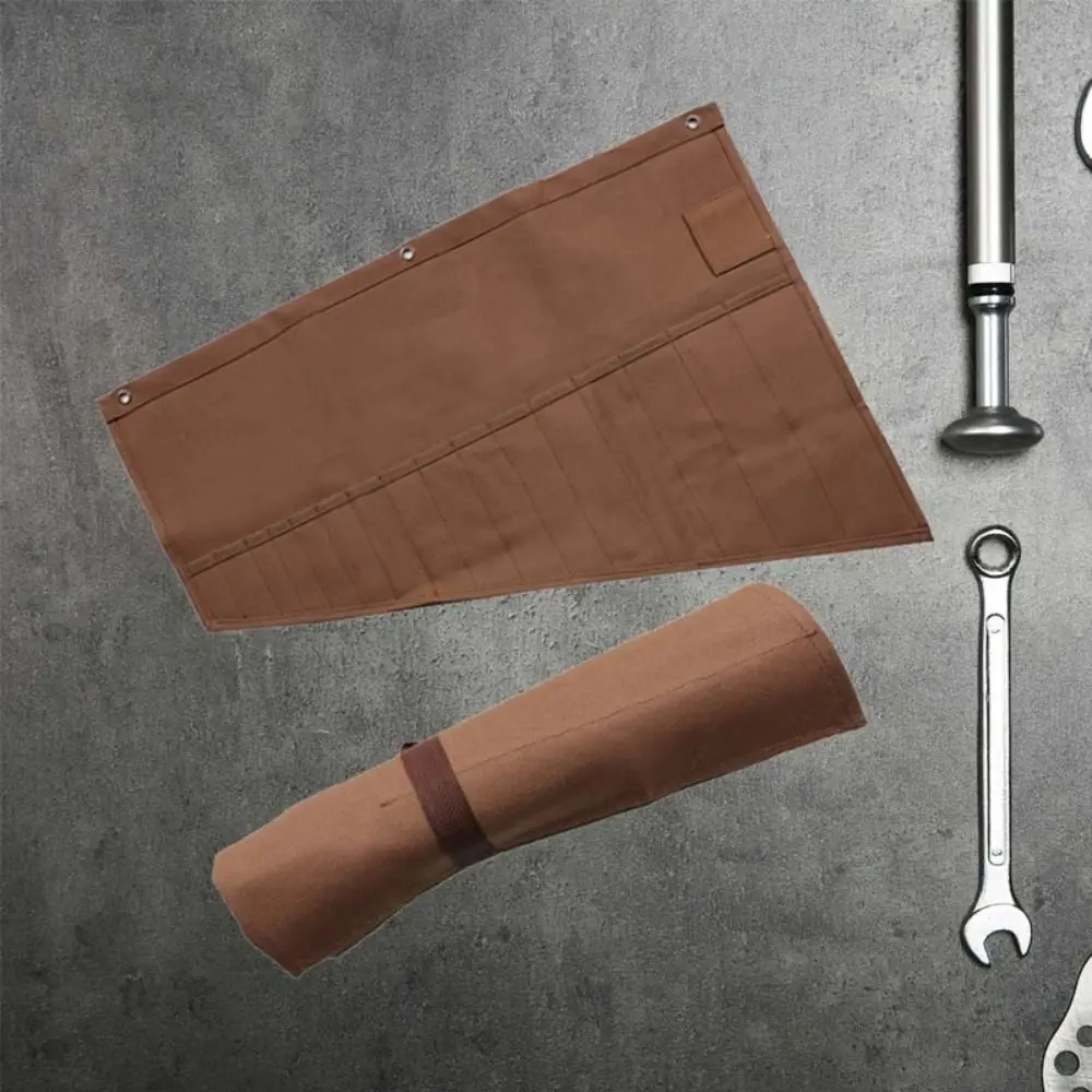 Wear Resistant Wrench Tool Roll Bag Construction Site Large Capacity Tool Storage Bag Oxford 16 Pockets Portable Carrying Bag
Wear Resistant Wrench Tool Roll Bag Construction Site Large Capacity Tool Storage Bag Oxford 16 Pockets Portable Carrying Bag
