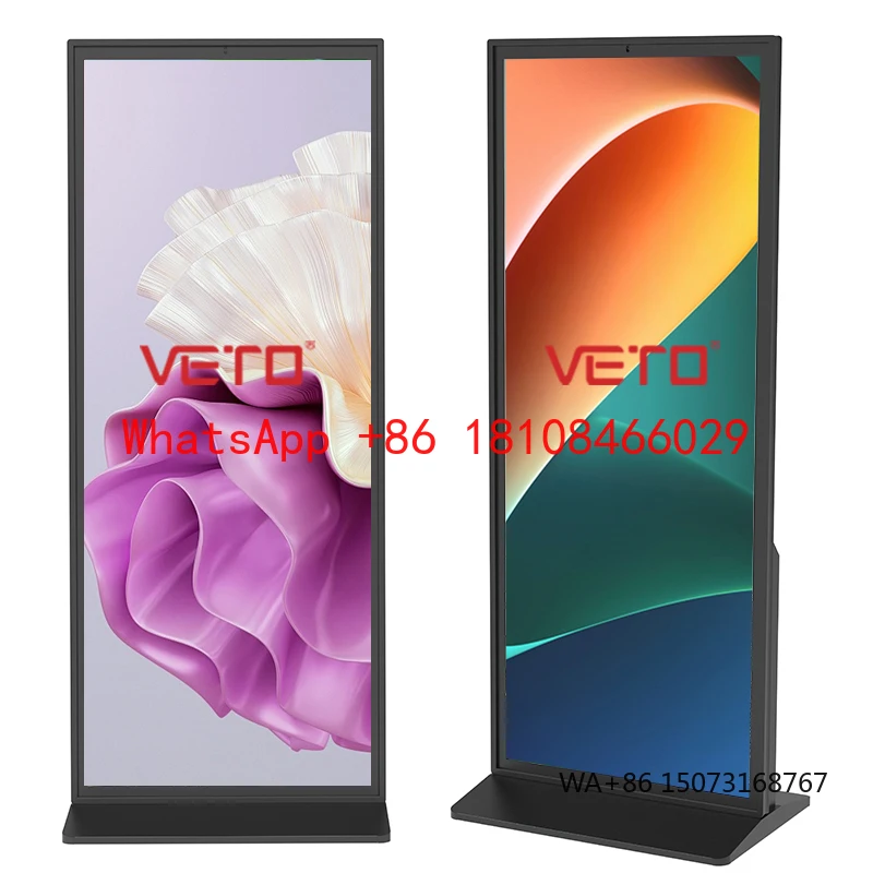 VETO 70 Inch Full Screen Digital Signage and Display 4k Resolution Indoor Floor Standing Advertising Kiosks
VETO 70 Inch Full Screen Digital Signage and Display 4k Resolution Indoor Floor Standing Advertising Kiosks