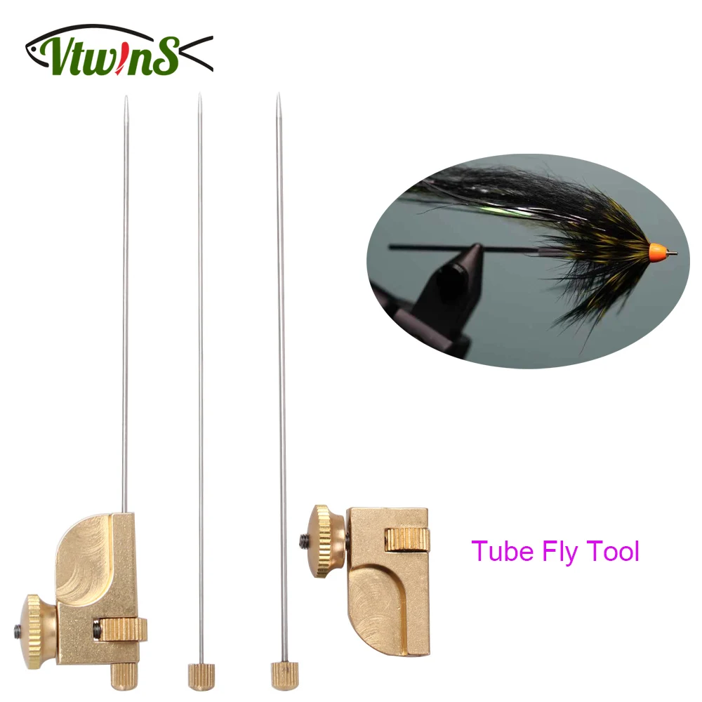 Vtwins 1Set Brass and Stainless Steel Tube Fly Adapter Tool For Tying Tube Flies Salmon Tube Streamers Fly Fishing Tackle
Vtwins 1Set Brass and Stainless Steel Tube Fly Adapter Tool For Tying Tube Flies Salmon Tube Streamers Fly Fishing Tackle