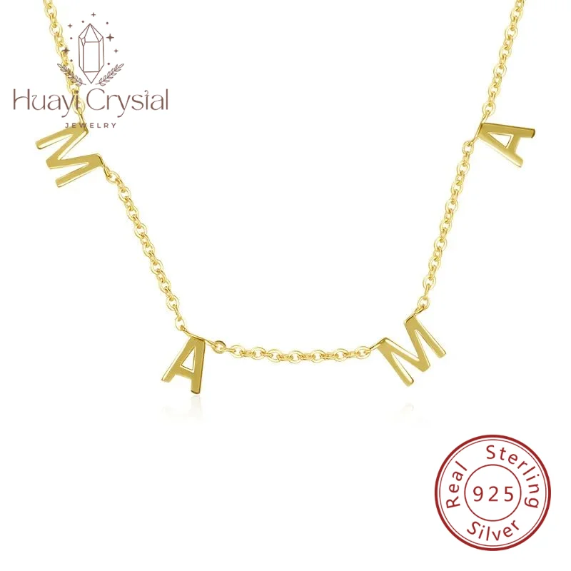 925 sterling silver elegant argent pur clavicle chain female ins niche European and American letters MAMA Mother's Day necklace
925 sterling silver elegant argent pur clavicle chain female ins niche European and American letters MAMA Mother's Day necklace