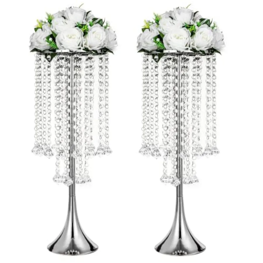 Metal Flower Stands for Centerpieces - 21.88" Tall Wedding Decor Flower Vases, Elegant Floral Crystal Vases, of Table Centerpie
Metal Flower Stands for Centerpieces - 21.88" Tall Wedding Decor Flower Vases, Elegant Floral Crystal Vases, of Table Centerpie