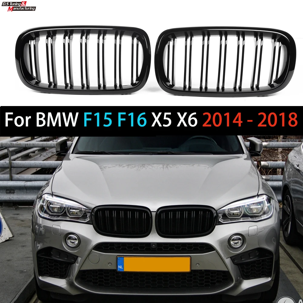 2-Slat ABS Gloss Black Racing Grills Kidney Grille For BMW F15 X5 (2014 - 2018) F16 X6 (2015 - 2019) Car Front Hood Bumper Grill
2-Slat ABS Gloss Black Racing Grills Kidney Grille For BMW F15 X5 (2014 - 2018) F16 X6 (2015 - 2019) Car Front Hood Bumper Grill